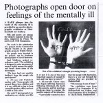 Press cutting from Huddersfield Evening News for opening of C.M.H. exhibition